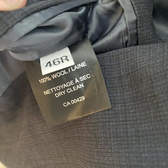 $500 NEW Peter Millar Men’s Size 46R Blue 2 Button 100% Wool Suit Made In Canada - Picture 7 of 10